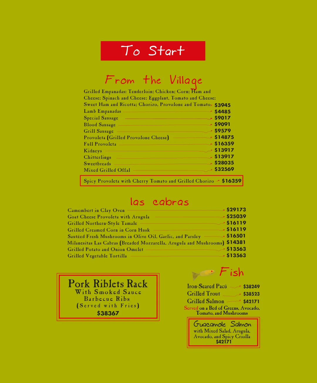 Menu — Page 2