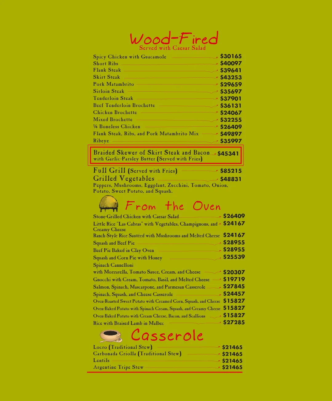 Menu — Page 4