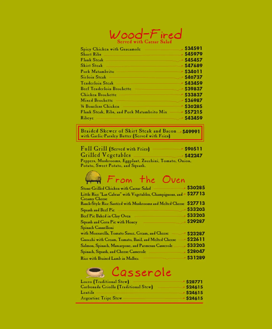Menu — Page 4