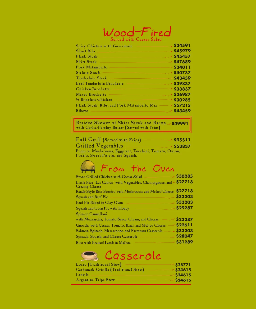 Menu — Page 4