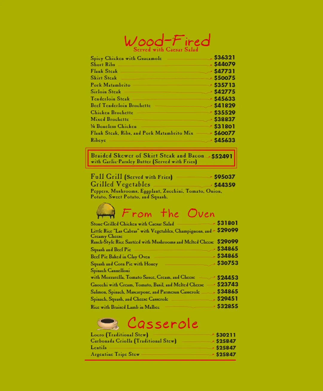 Menu — Page 4