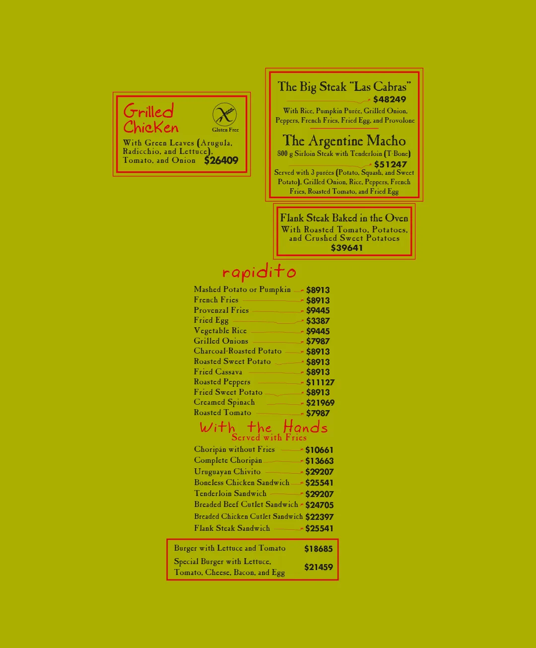 Menu — Page 5