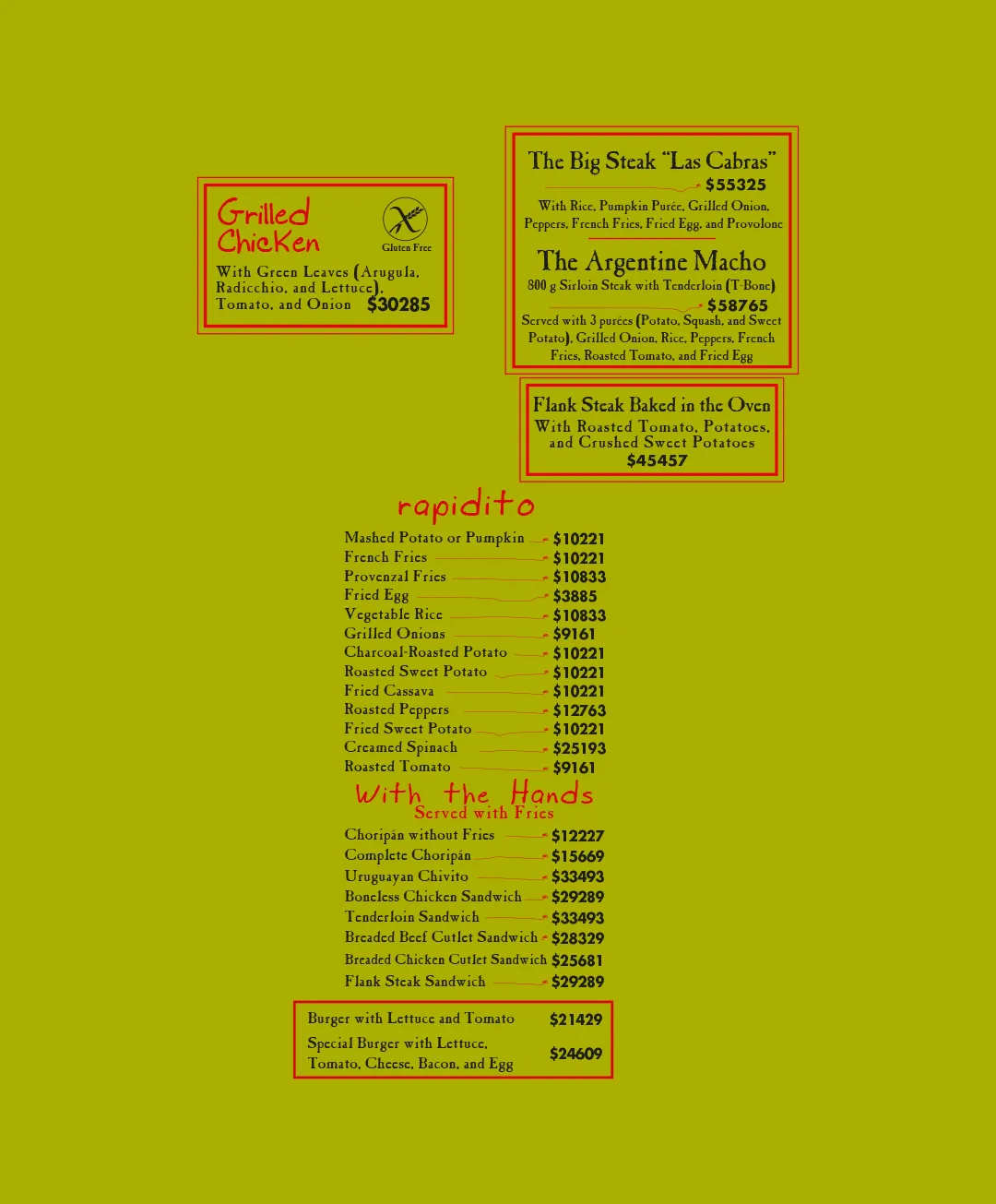 Menu — Page 5