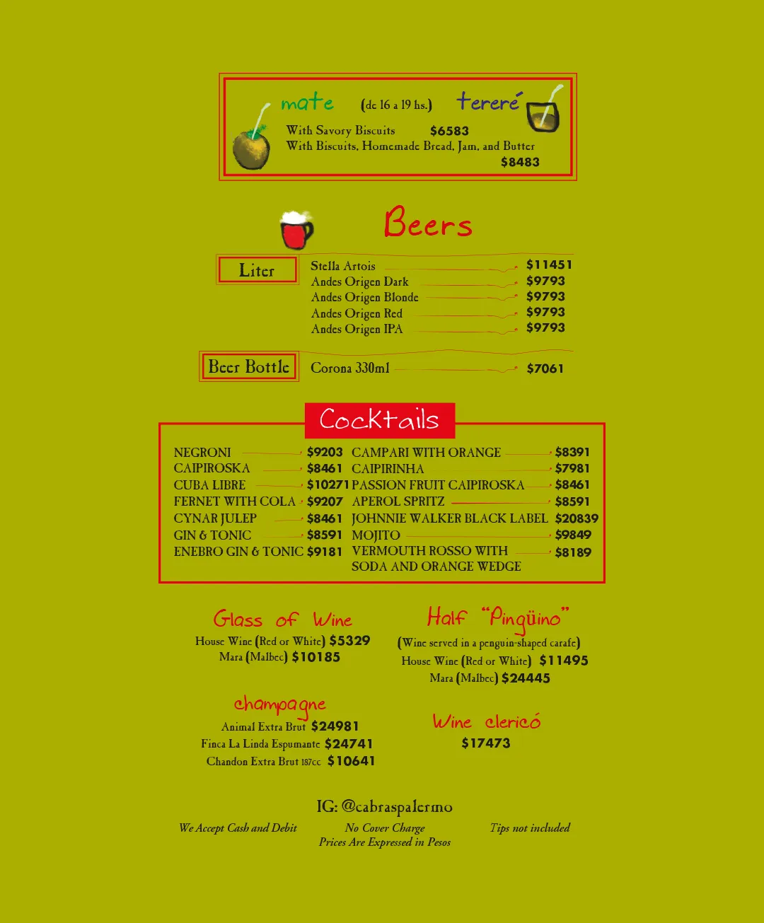 Menu — Page 8