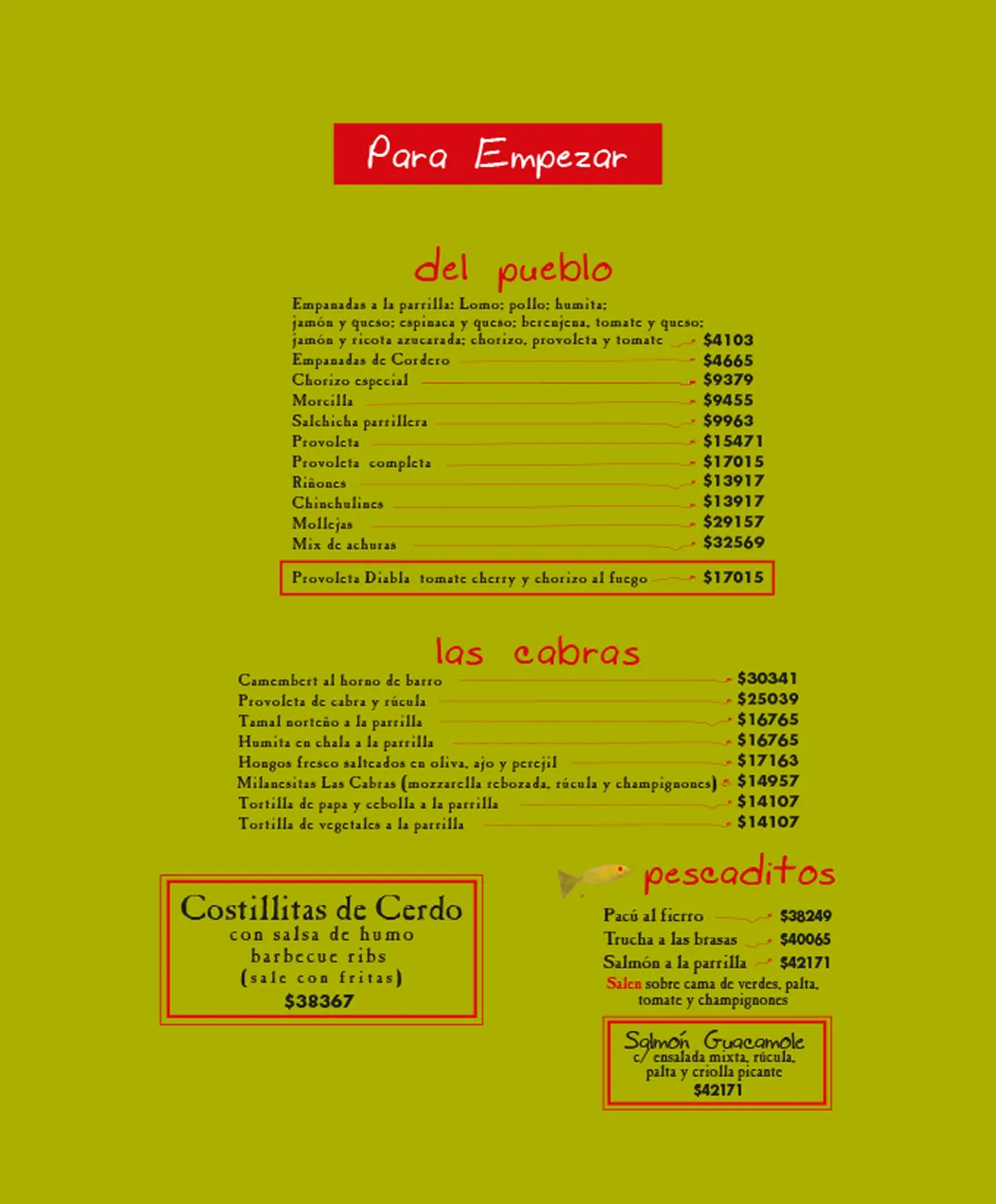 Menú — Página 2