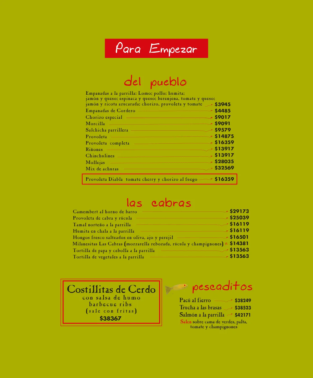 Menú — Página 2