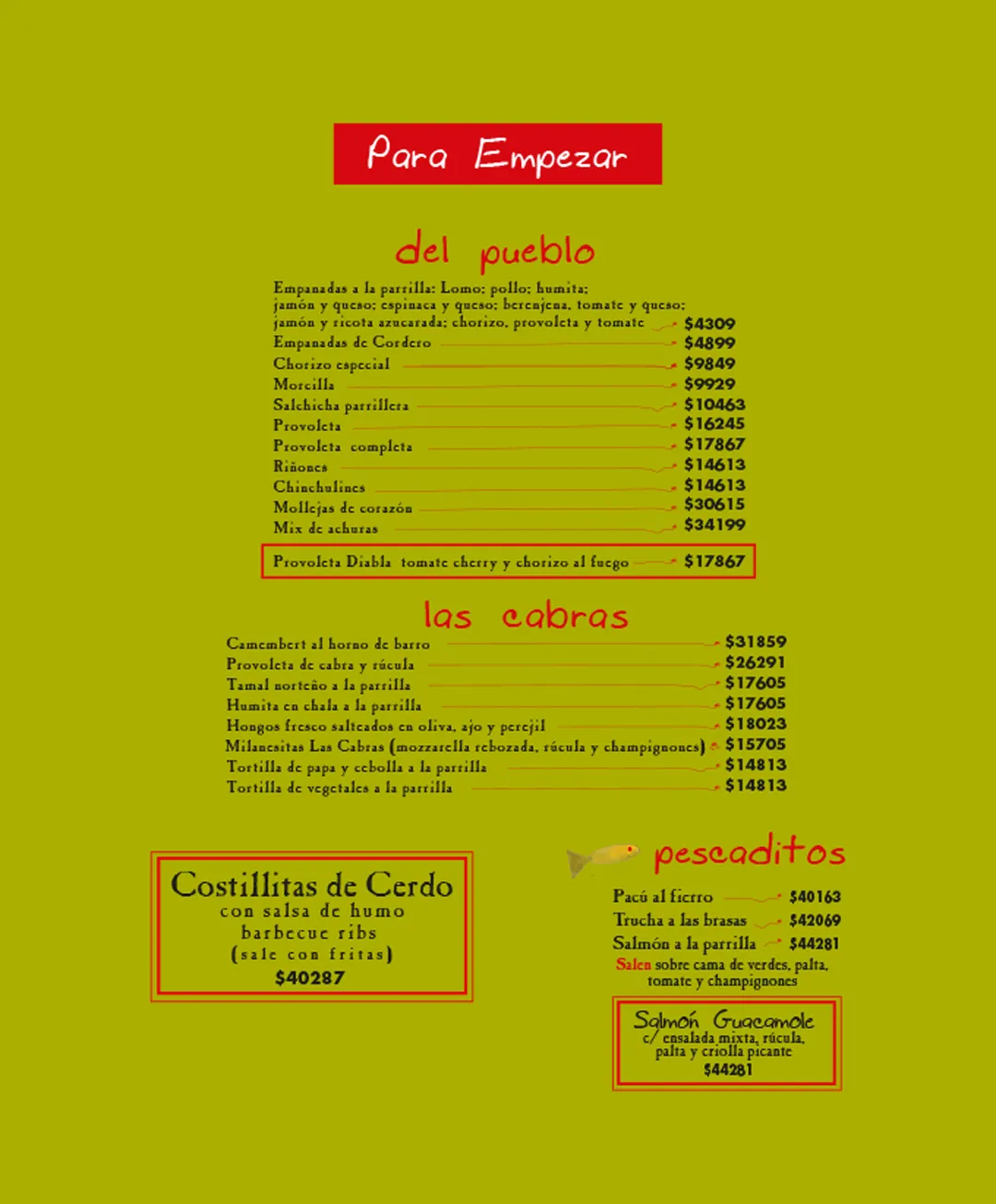 Menú — Página 2